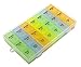 Inspiration Industry NY Pill Organizer Box with Snap Lids (7-day AM/PM) - Pill Box 818