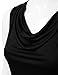 NINEXIS Women's Basic Solid Draped Cowl-Neck & V-neck Sleeveless Top (S-3XL)