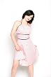 Heartbreaker Pinky Halter Dress Rockabilly Pin Up Dress Small - Plus 2X
