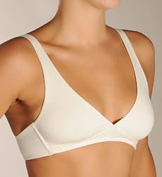 Ecoland Women's Organic Cotton Wireless Soft-Cup Bra - Natural Only