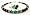 Pearl Bracelets: May Emerald Birthstone Bracelets & Earrings Set: Handmade with Black Pearls - MEDIUM 7 1/4 In.
