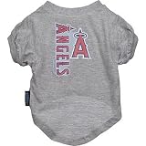 MLB LOS ANGELES ANGELS OFFICIAL T-SHIRT FOR DOGS MEDIUM