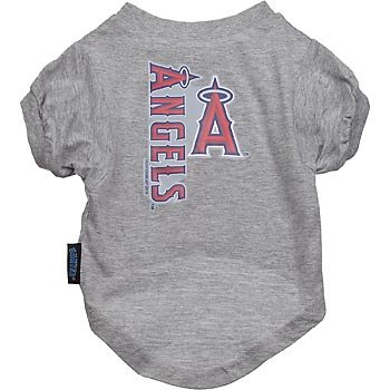 Los Angeles Angels of Anaheim MLB Pet T-Shirt, X-Large, Color:Gray