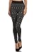 WHITE APPAREL Seamless Graphic Jacquard Leggings Plush Lining-Snow