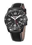 Golana - AE310-1 - Montre Homme - Quartz - Analogique - Bracelet Cuir Noir