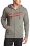 WEA Men's Paramore Baseball Logo Zip Hoodie,Heather Grey,X-Large