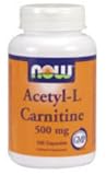 Acetyl-L Carnitine 500 mg - 100 Caps