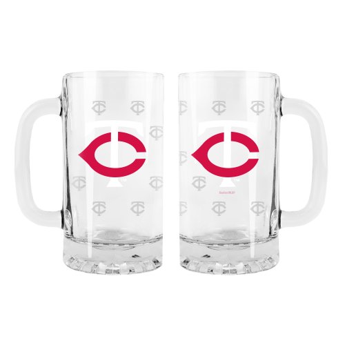 MLB Minnesota Twins 2-Pack Satin Etch Tankard Mug