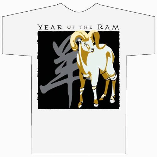 Asian Zodiac T-Shirt & Coffee Tea Mug Year of the Ram: Born 1919 1931 1943 1955 1967 1979 1991 2003 2015