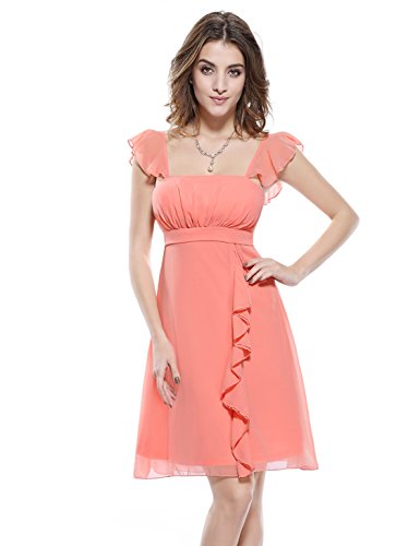 Ever Pretty Ruffles Empire Waist Padded Summer Bridesmaids Dress 03337