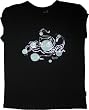 Emily the Strange juniors women's shirt tee Octopus Cat Black