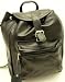 Rucksack Rindsleder-Lederrucksack schwarz