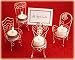 Set of 4 Be Seated Victorian Chair Tealight Place Card Holder