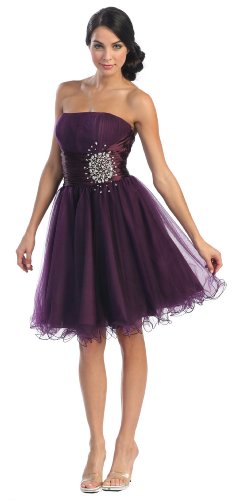 Strapless Cocktail Party Junior Prom Dress #2648
