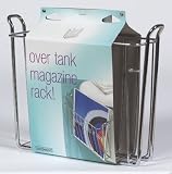 InterDesign Classico Over-the-Tank Magazine Rack, Chrome