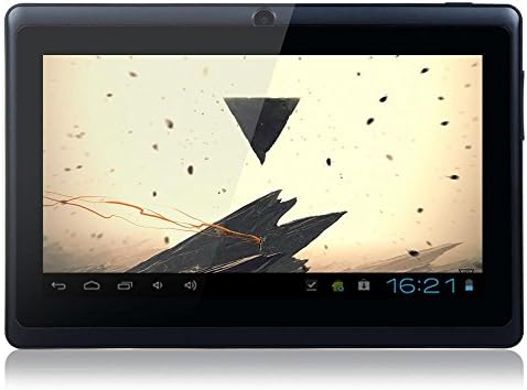 Tesoar 7 inch Capacitive Multi-touch Screen, Allwinner A23 Dual Core Cortex A7 1.5GHz, Kitkat Android 4.4.2, 512MB Ram, 4G Storage, Dual Camera WIFI Tablet PC Pad Black