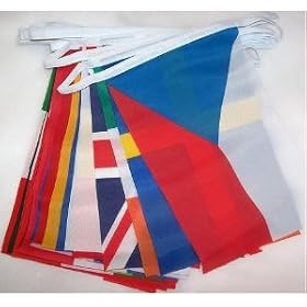World of Flags 7.75m 27 flag European Bunting
