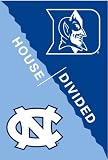 University of North Carolina and Duke University - House Divided Flag - Garden Size