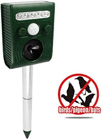 HOMY Ultrasonic + Solar Powered + Pir Sensor Animal Repeller Pest Repellent for Rats, Mice, Birds, Dogs, Foxes
