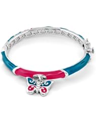 Lauren G Adams Girls Gold Stackable Bangle with Butterfly Charm