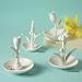 Porcelain Foxglove Flower Ring Holder Jewelry Organizer
