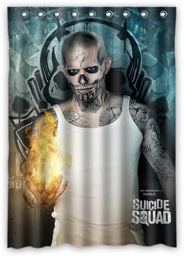 Daniellestore El Diablo Suicide Squad Window Treatment Thermal Insulated Solid Grommet Blackout Curtains/Drapes for Bedroom (1 Panel,52x72 inches)