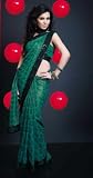 Aarti Printed Georgette Saree / Sari fabric for casual wear