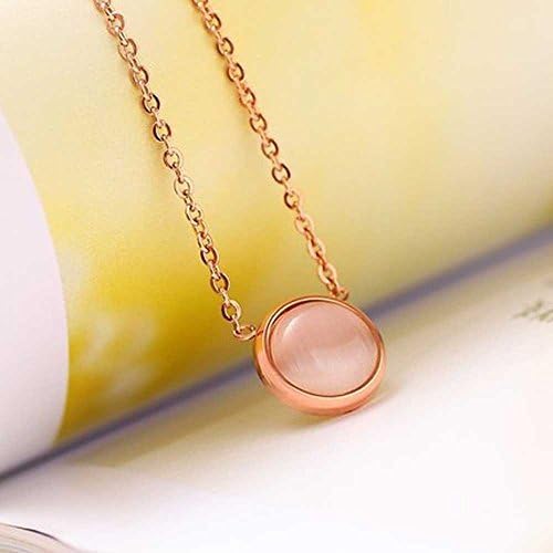 Leaf Heart 14K Rose Gold Plated Titanium Steel Opal bean Bracelet / Anklet .For Women Girls(F1383) (anklet)