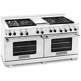 American Range 60 Inch Natural Gas Range With 6 Burners, Griddle, And Grill