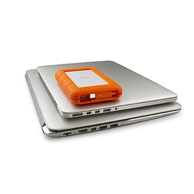 LaCie Rugged Thunderbolt LAC9000488 1TB External Hard Drive (Orange)