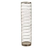 Midwest - CBK Antique Silver Finish Looped Wire Floor Vase, Large