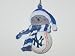NEW YORK YANKEES 2.5" Striped Snowman with Scarf Home Run Baseball CHRISTMAS ORNAMENT