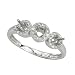 14K White Gold Diamond Engagement Ring Semimount