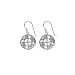 Sterling Silver Cut-Out and Etched Celtic Circle Drop Earrings