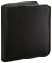 Leatherbay Double Fold Leather Wallet,Black,one size