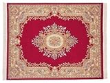 MER Woven Legend 210-332 Red Aubusson 8' Round Area Rug