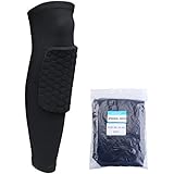 AGPtEK&reg; Strengthen Kneepad Honeycomb Pad Crashproof Antislip Basketball Leg Knee Long Sleeve Protective Pad(Black/White/Blue/Red, M,L,XL)