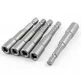 uxcell 六角ビットドリル　磁気ドライバー　5個　幅6mm　製