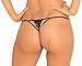 Rene Rofe womens Crotchless Got Your Back adult exotic thong underwear, Black, Small-Medium US
