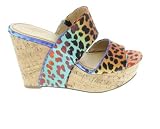 Women's Nine West , Larysa high Wedge slide sandals