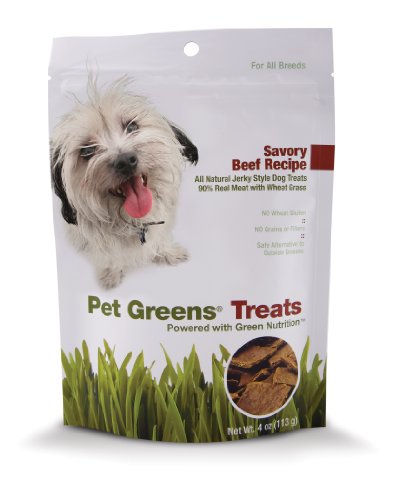 Pet Greens Treats Savory Beef JerkyStyle Dog Treats