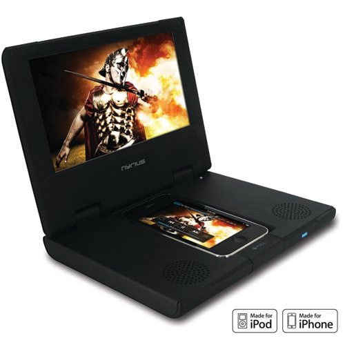 Nyrius NiPV800 7 LCD Rechargeable Portable Video Dock Player for iPod/iPhone with Built-in Speakers