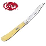 Case Folding Knife Yellow Barehead Slimline Trapper