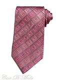 NEW ITALIAN Hand Made Necktie Pink Plaid Silk Tie
