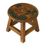 Handmade Smiling Puppy Dog Design Stool