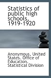 Statistics of public high schools, 1919-1920