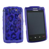 For Blackberry Storm 2 Crystal Gel Case Leopard Purple