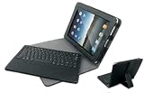iPad/iPad2 脱着可能Bluetoothパンタグラフ式キーボード付き本格レザーケース