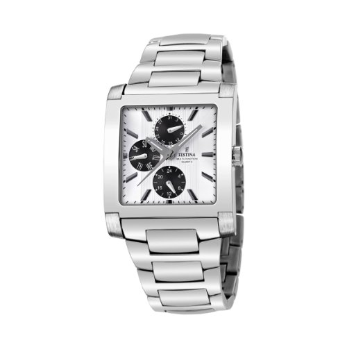 Festina Herren-Armbanduhr XL Sport Multifunktion Analog Edelstahl F16234/G