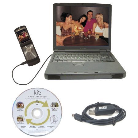 Kit Mobile USB Data Cable & Mobile Action Handset Manager Software